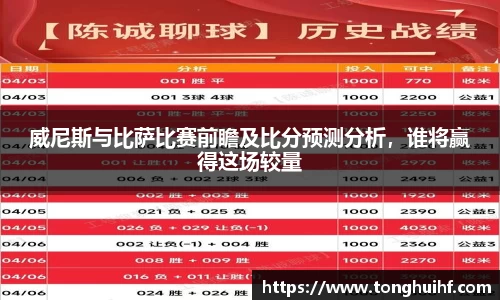 威尼斯与比萨比赛前瞻及比分预测分析，谁将赢得这场较量